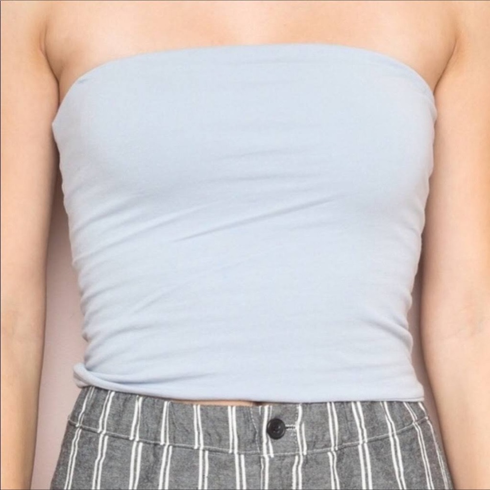 Brandy Melville Light Blue Tube Top